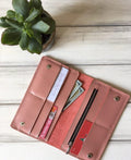 Elegant Women's Wallet – Slim Multi-Card Organizer with Zipper Coin Pocket