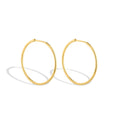 Classic Gold Hoop Earrings – Minimalist Lightweight Round Earrings for Women